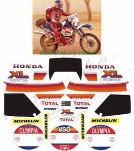 グラフィック デカール ステッカー 車体用 / HONDA XL600 / LM MOTORE ROSSO PARIS DAKAR パリダカ パリ・ダカール1984