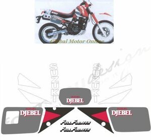 グラフィック デカール ステッカー 車体用 / スズキ DR650R DJEBEL 1990 レストア