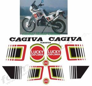 グラフィック デカール ステッカー 車体用 / カジバ CAGIVA N90 125 レストア