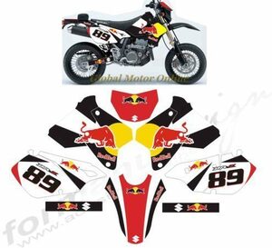 グラフィック デカール ステッカー 車体用 / スズキ DRZ400 SM DR-Z400SM / レプリカ レッドブル