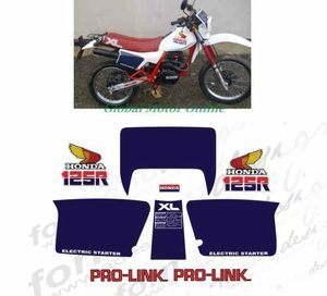 グラフィック デカール ステッカー 車体用 / ホンダ XL125R 1984　レストア