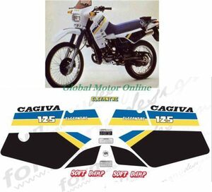 グラフィック デカール ステッカー 車体用 / カジバ CAGIVA ELEFANTRE 125 1987 レストア