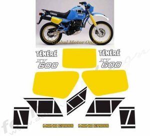 グラフィック デカール ステッカー 車体用 / ヤマハ XT600Z TENERE34L 1984 レストア