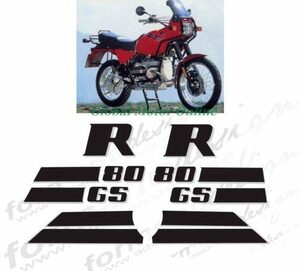 グラフィック デカール ステッカー 車体用 / BMW R80GS / 1990 レストア