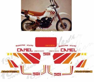 グラフィック デカール ステッカー 車体用 / モトモリーニ CAMEL 501 1987 レストア