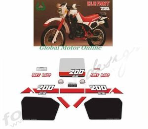 グラフィック デカール ステッカー 車体用 / カジバ CAGIVA ELEFANT 200 レストア