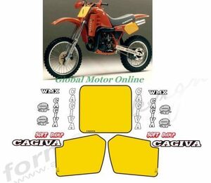 グラフィック デカール ステッカー 車体用 / カジバ CAGIVA WMX500 1986 レストア