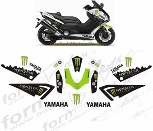 グラフィック デカール ステッカー 車体用 / ヤマハ T-MAX TMAX 530 / レプリカ モンスターエナジー　