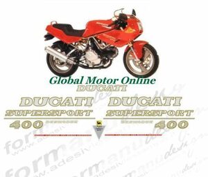 グラフィック デカール ステッカー 車体用 / ドゥカティ Ducati 400SS 400 スーパースポーツ SUPERSPORT DESMODUE NUDA レストア