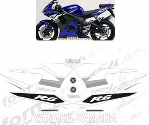 グラフィック デカール ステッカー 車体用 / ヤマハ YZF-R6 / 2004 レストア