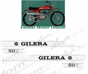 グラフィック デカール ステッカー 車体用 / ジレラ GILERA 5V50TRIAL レストア