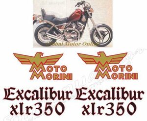 グラフィック デカール ステッカー 車体用 / モトモリーニ EXCALIBUR XLR350 レストア