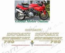 グラフィック デカール ステッカー 車体用 / ドゥカティ Ducati 750SS 750 スーパースポーツ SUPERSPORT DESMODUE NUDA レストア_画像1