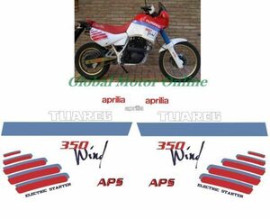 グラフィック デカール ステッカー 車体用 / アプリリア aprilia TUAREG WIND350 1987 レストア