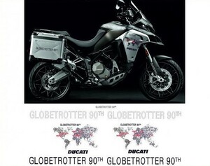 カスタム グラフィック デカール ステッカー 車体用 / ドゥカティ ムルティストラーダ 1200 エンデューロ / GLOBETROTTER 90TH