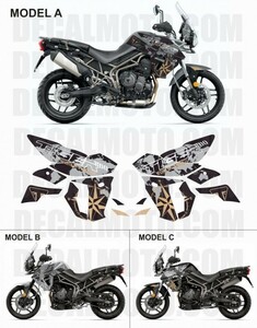 グラフィック デカール ステッカー 車体用 / トライアンフ TIGER 800 XR タイガー 800 XR 2018 - 2020 / WORLD