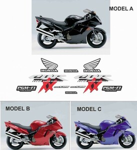 グラフィック デカール ステッカー 車体用 / ホンダ CBR1100XX スーパーブラックバード ( SC35 中期 ) / 1999-2000