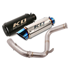 KO Lightning / 245mm/300mm Type:A～H スリップオン マフラー 触媒除去 / KTM デューク125/250/390 RC390 2017-