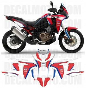 グラフィック デカール ステッカー 車体用 / ホンダ CRF1100L Africa Twin アフリカツイン 2020- / MACCHI マッキ レッド