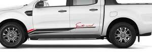グラフィック デカール ステッカー 車体用 /トヨタ ハイラックス タンドラ タコマ トラック 汎用 / 2Xドアサイドバイナル 2色 SPORTS MIND