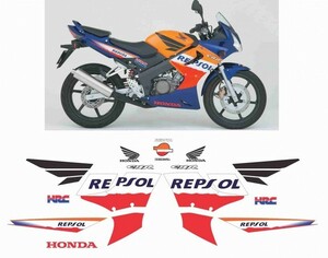 グラフィック デカール ステッカー 車体用 / ホンダ CBR125R / 2005-2006 REPSOL レプソル ホンダ