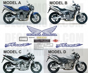 カスタム グラフィック デカール ステッカー 車体用 / ホンダ ホーネット 250 / 600 /900 ( MC31 PC36 SC48 ）/ CB 600 F 2003 - 2004