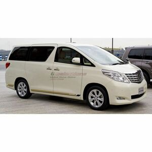 グラフィック デカール ステッカー 車体用 / トヨタ アルファード 全年式 / Toyota Alphard サイド ドア ボディーストライプス バイナル3