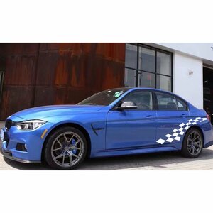 グラフィック デカール ステッカー 車体用 / BMW 3シリーズ Mパフォーマンス M3 / サイド ドア ストライプス バイナル レーシング フラッ