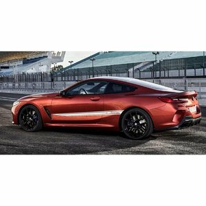 グラフィック デカール ステッカー 車体用 / BMW M8 8シリーズ 2018-/ 2X ミドル サイド ドア エアロ バイナル ストライプ レーシング
