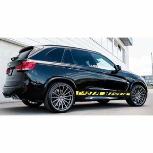 グラフィック デカール ステッカー 車体用 / BMW X5 / 2X アンダー サイド ドア エアロ バイナル ストレート カモフラージュ デザイン