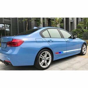 グラフィック デカール ステッカー 車体用 / BMW 3シリーズ Mパフォーマンス M3 / サイド ドア BMW レーシング ストライプス バイナル