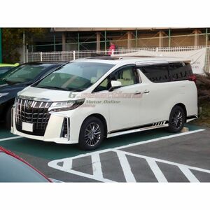 グラフィック デカール ステッカー 車体用 / トヨタ アルファード 全年式 / Toyota Alphard サイド ドア ボディーストライプス バイナル2