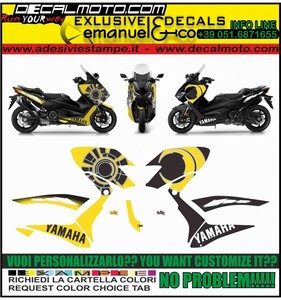 グラフィック デカール ステッカー 車体用 / ヤマハ T-MAX TMAX 530 2017- / レプリカ VR46 スペシャル バレンティーノ ロッシ モトGP TM