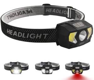 ヘッドライト ヘッドランプ 赤色サブLED搭載 高輝度 LED 200ルーメン