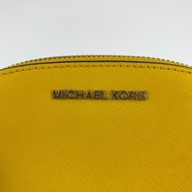 Michael Kors マイケルコース ハートチャーム ラインストーン イエロー PVC ポーチ メイクポーチ 小物入れ レディース 304802_画像8