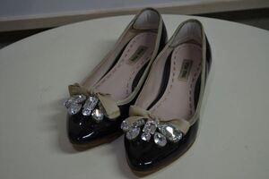  MiuMiu MIUMIU Flat biju- pumps shoes shoes 35.5 D1915