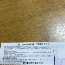 JR東日本 株主優待 駅レンタカー割引券　　30%割引券　2023年6月30日迄有効③_画像2