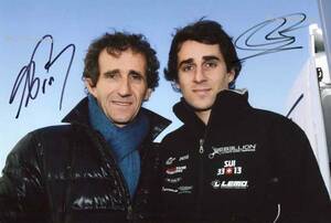 F1 Alain & Nicolas Prost アラン・プロスト ニコラ・プロスト サイン フォト