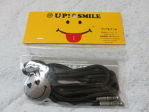 UP！ SMILE アップスマイル アップスタート公式ブランド ロープネクタイ シルバー カラー97 サイズフリー 未開封 未使用_画像1