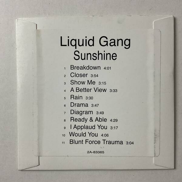 CD 未使用新品 見本盤 非売品 業界用サンプル LIQUID GANG Sunshine 2000