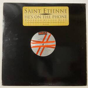 レコード セイント エティエンヌ Saint Etienne Featuring Etienne Daho He's On The Phone 12“ MCA12-55268 未使用盤