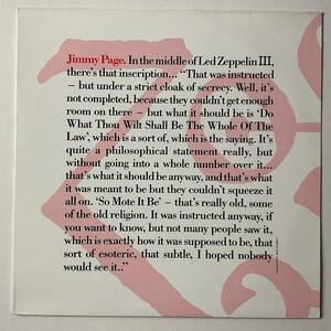 レコード LP ジミーペイジ インタビュー Jimmy Page 1972 Interview LED ZEPPELIN レッド ツェッペリン 未使用盤