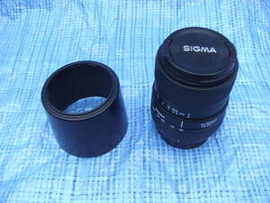 ニコン用 シグマ SIGMA Zoom LENS 55-200mmD F4-5.6 DC 望遠レンズ ズームレンズ ★ フード キャップ付 一眼レフカメラ
