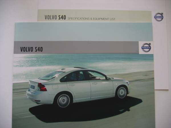 <送料込 匿名取引> ボルボ VOLVO S40 カタログ 諸元表/価格表付属