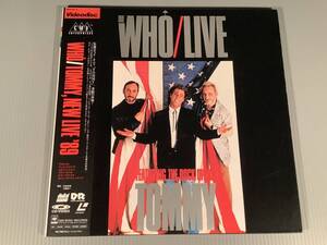 LD(レーザー)■THE WHO／TOMMY, NEW LIVE '89■帯付良好品！