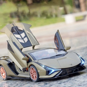 1:24 ミニカー フィギュア Lamborghinis ランボルギーニ Sian FKP37 グリーン 箱付属 コレクション TOY ダイキャスト ◆新品送料無料◆