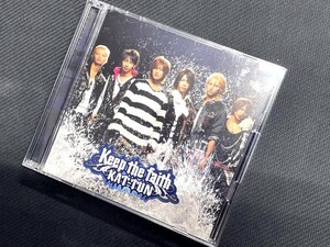 08【 全国一律送料185円!! 】KAT-TUN Keep the faith 　CD×１　DVD×１　ジャニーズ　　音楽