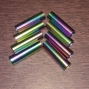 ステンチタンカラーパイプ 8×6×L29 イエローグリーンベース
