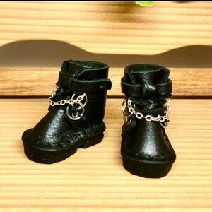 森き　厚底チェーンブーツ　miniature boots.森き