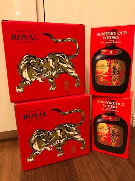 SUNTORY ROYAL サントリーローヤル　干支ボトル　オールド干支ボトル　寅歳　虎